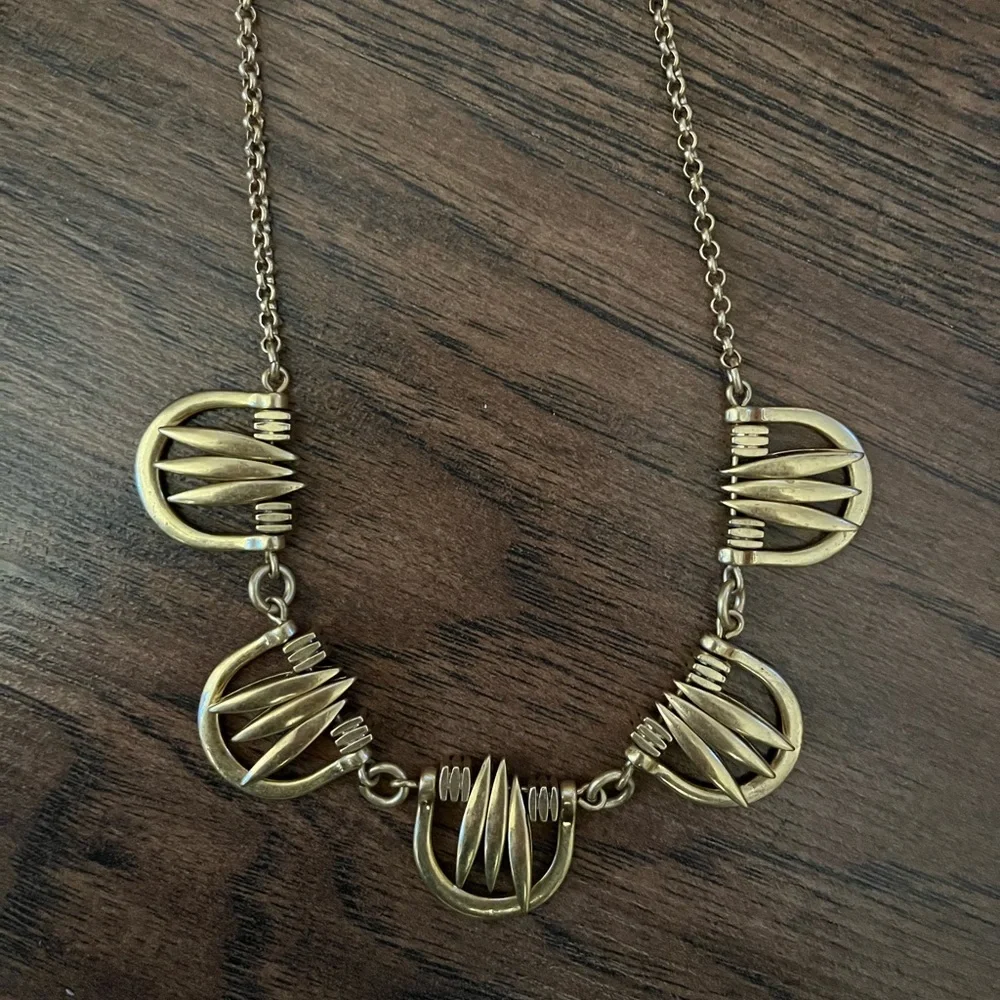 J.Crew Gold Statement Necklace - Picture 4 of 8